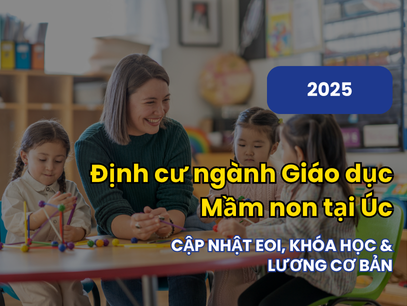 Hướng dẫn định cư ngành Giáo dục Mầm non tại Úc | Cập nhật điểm EOI, khóa học và xu hướng lương 2025